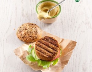 Sandwich con burger di lenticchie