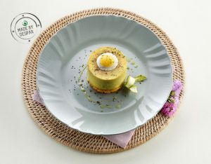 Cheesecake di asparagi e uova di quaglia